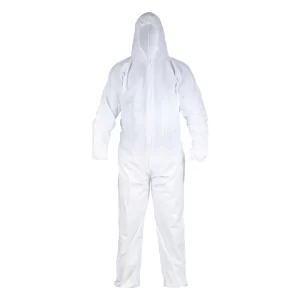 BUZO DESECHABLE BLANCO CON GORRO