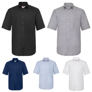 CAMISA OXFORD MANGA CORTA HOMBRE