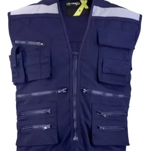 CHALECO GEOLOGO CANVAS AZUL