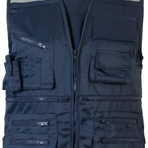 CHALECO GEOLOGO GABARDINA AZUL