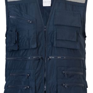 CHALECO GEOLOGO POPLIN AZUL