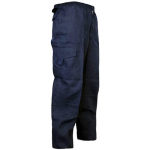 PANTALON CARGO GABARDINA AZUL MARINO