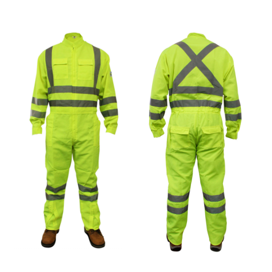 OVEROL POPLIN C/REFLECT AMARILLO FLUOR