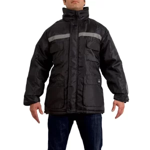 PARKA TERMICA AZUL FORRO FRANELA