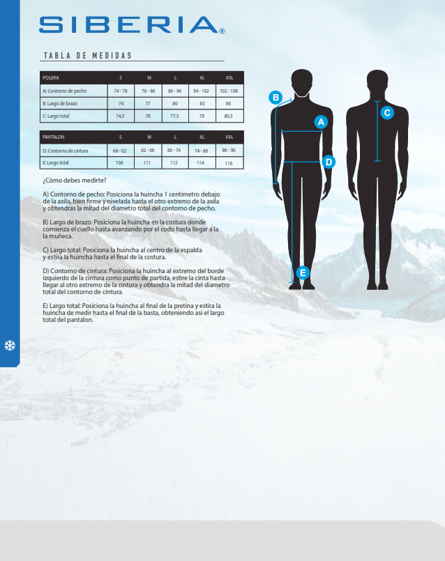 PIJAMA MONTANA POLIPROPILENO PRIMERA CAPA - Imagen 2