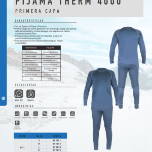 PIJAMA THERM 4000 PRIMERA  CAPA